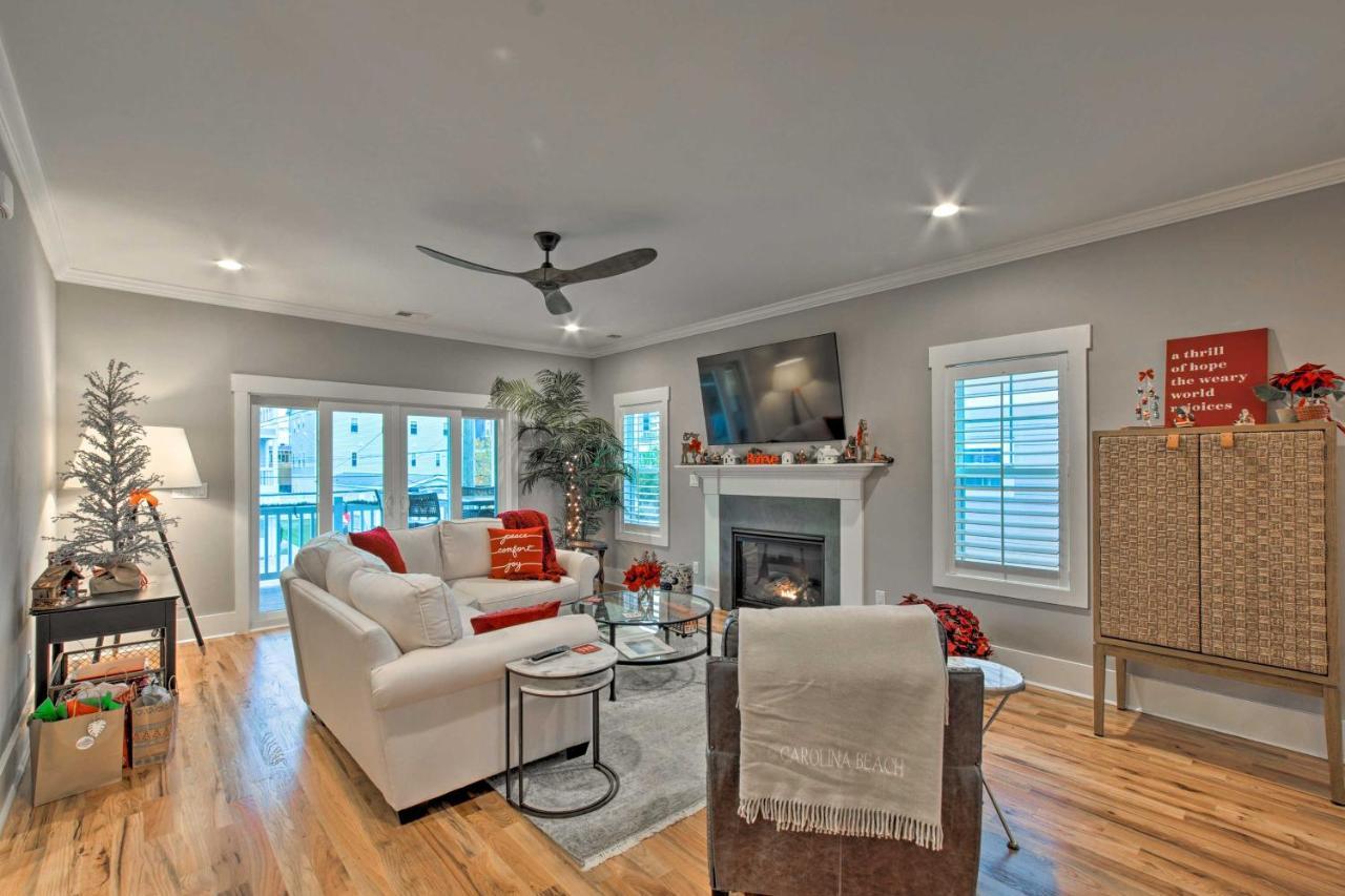 Bright Coastal Abode With Porch And Beach Access! Carolina Beach Zewnętrze zdjęcie