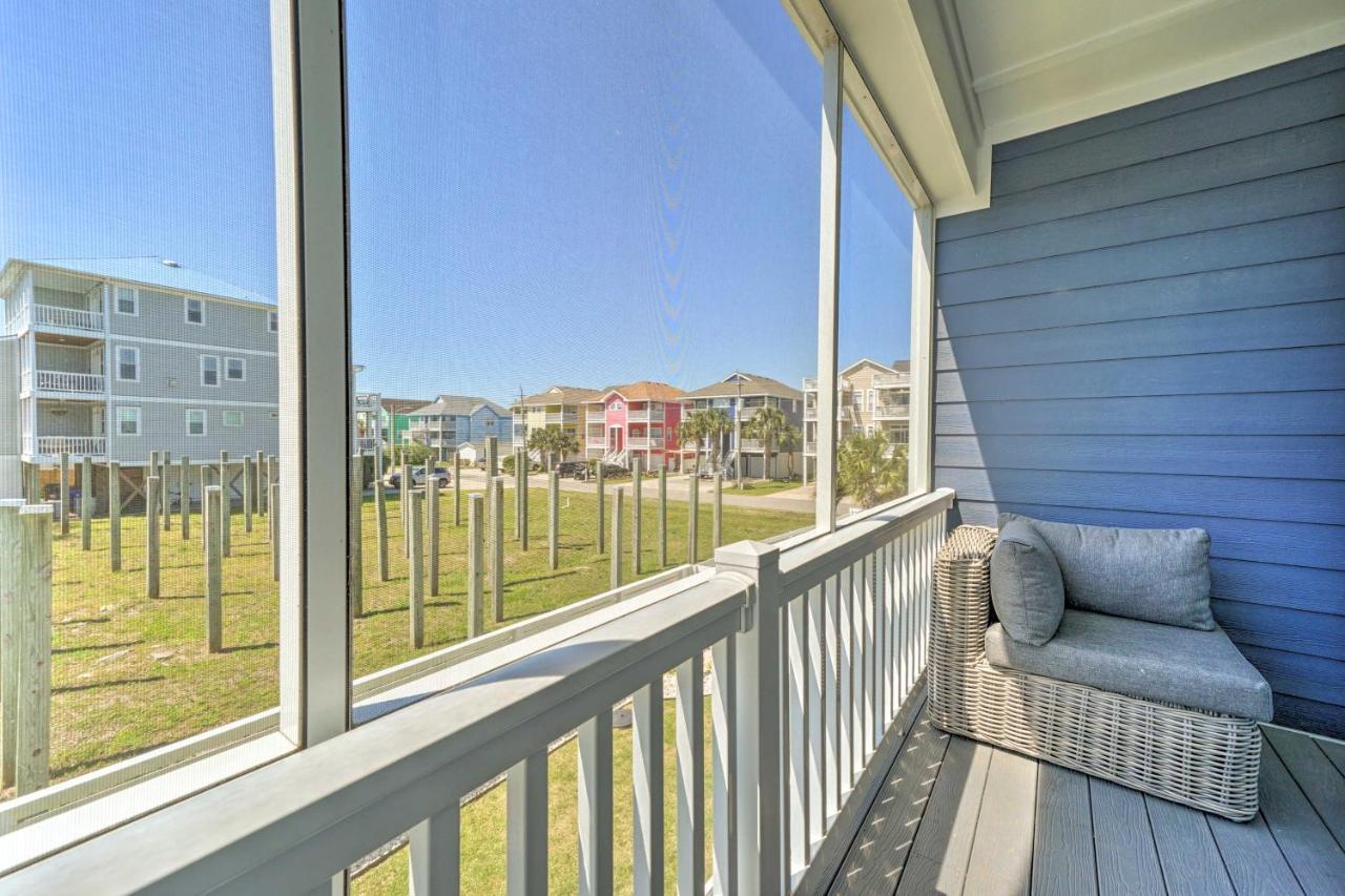 Bright Coastal Abode With Porch And Beach Access! Carolina Beach Zewnętrze zdjęcie