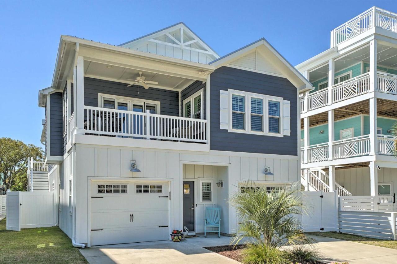 Bright Coastal Abode With Porch And Beach Access! Carolina Beach Zewnętrze zdjęcie